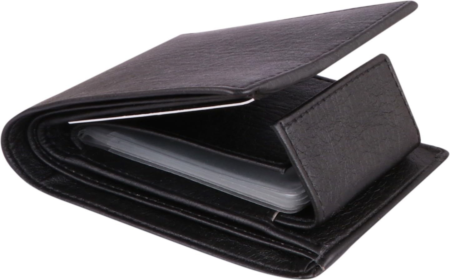 Men Casual, Formal, Trendy, Trendy Black Artificial Leather Wallet (11 Card Slots) (TnW-alb-Black199_1)-image-44