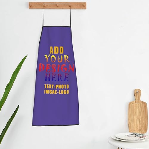 Miniatura 6 de Delantales personalizados con nombre y logotipo, diseño de foto, delantal de chef para grandes regalos