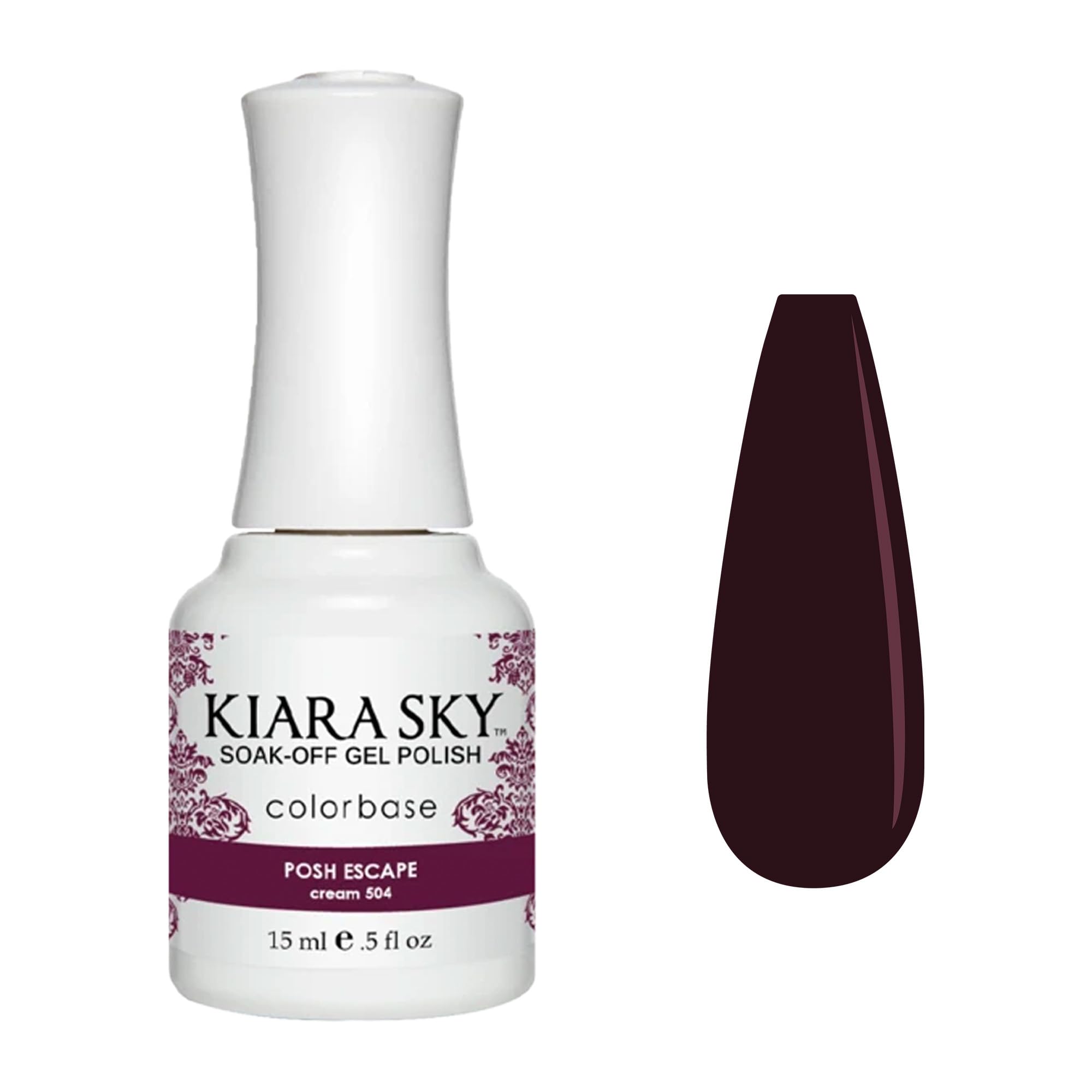 Kiara Sky Soak Off Gel Nail Polish 0.5 fl oz, POSH ESCAPE (G504)