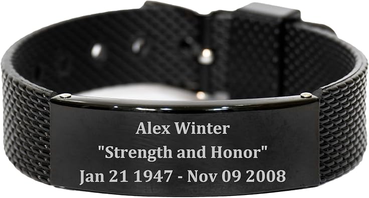 Custom Memorial Bracelet Memorial Gift Jewerly Rememberance Gift Military Bracelet We Will Never Forget You KIA Bracelet Soldier