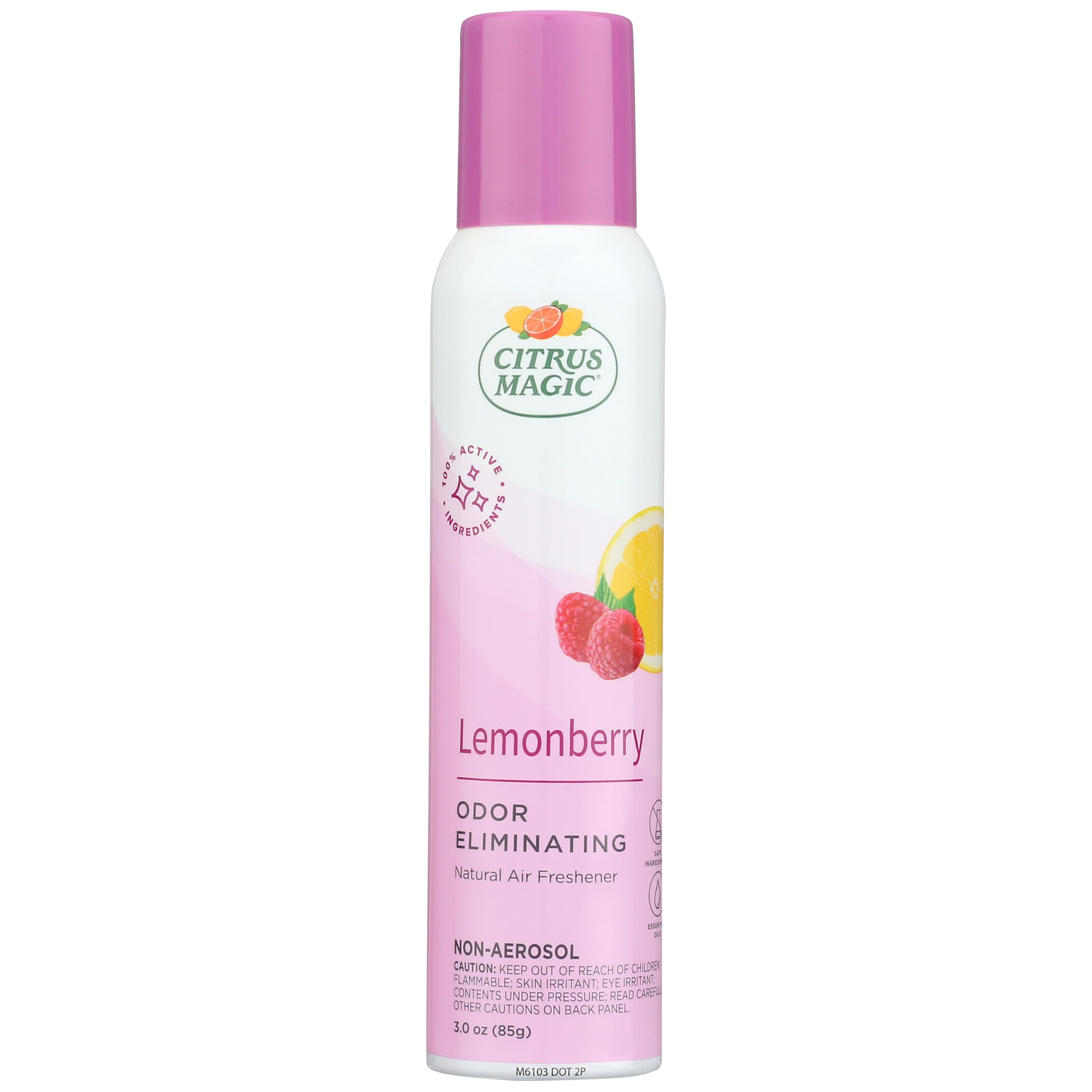 Citrus Magic Natural Odor Eliminating Air Freshener Spray Lemonberry, 3-Ounce