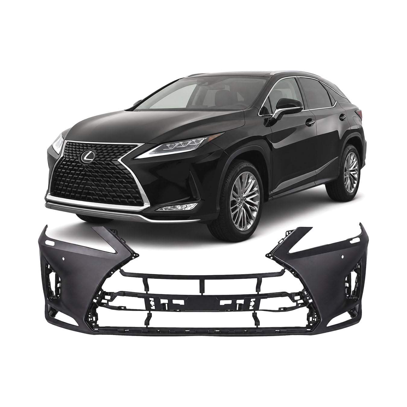 FitParts Compatible with Lexus RX350/450H 2020–2022 Front Bumper Cover