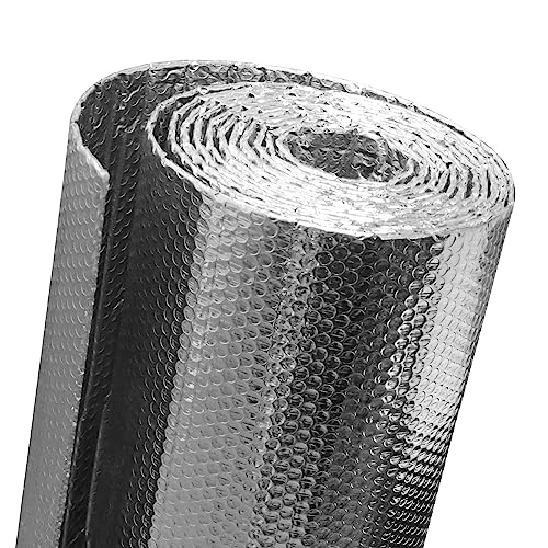 MEFENY Insulation Roll, 1.5m x 2.5m Radiator Reflector Panels Pipe Insulation Foil, Weatherproof...