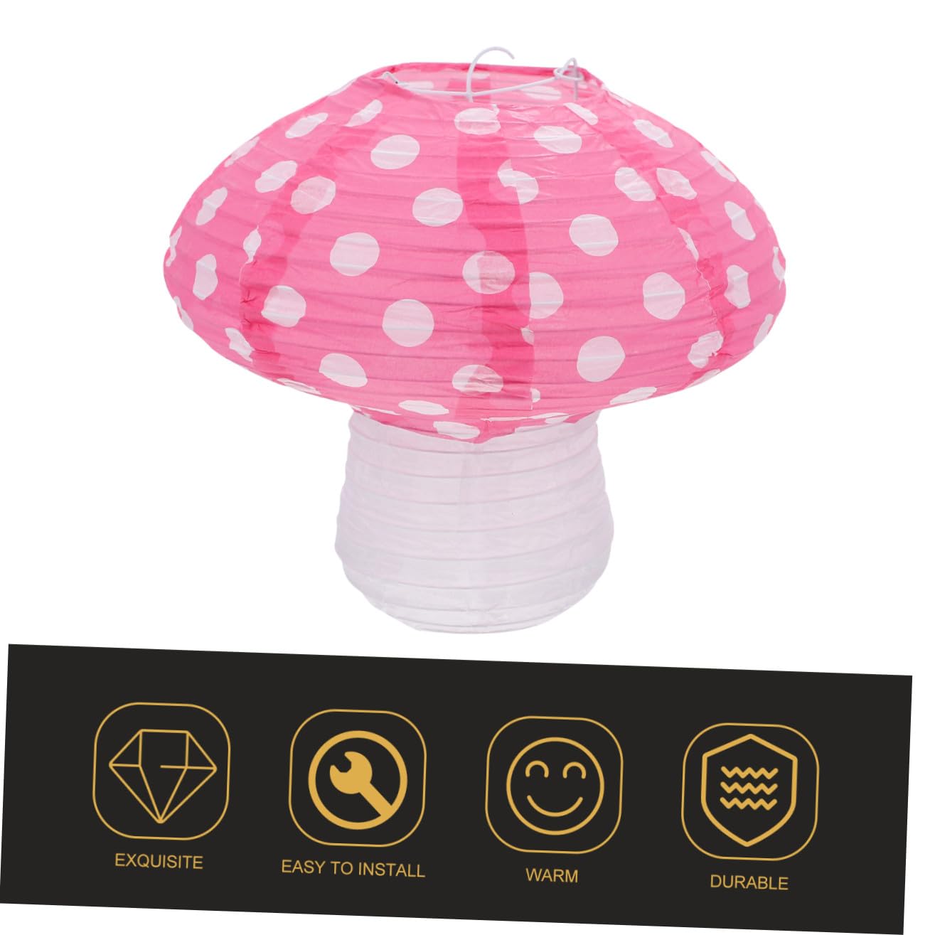 Mikikit 3 Set Di Lanterne A Forma Di Fungo Lanterne Di Carta Dal Design Semplice Per Appendere Oggetti Di Scena Per Tema 4 Pezzi * 3