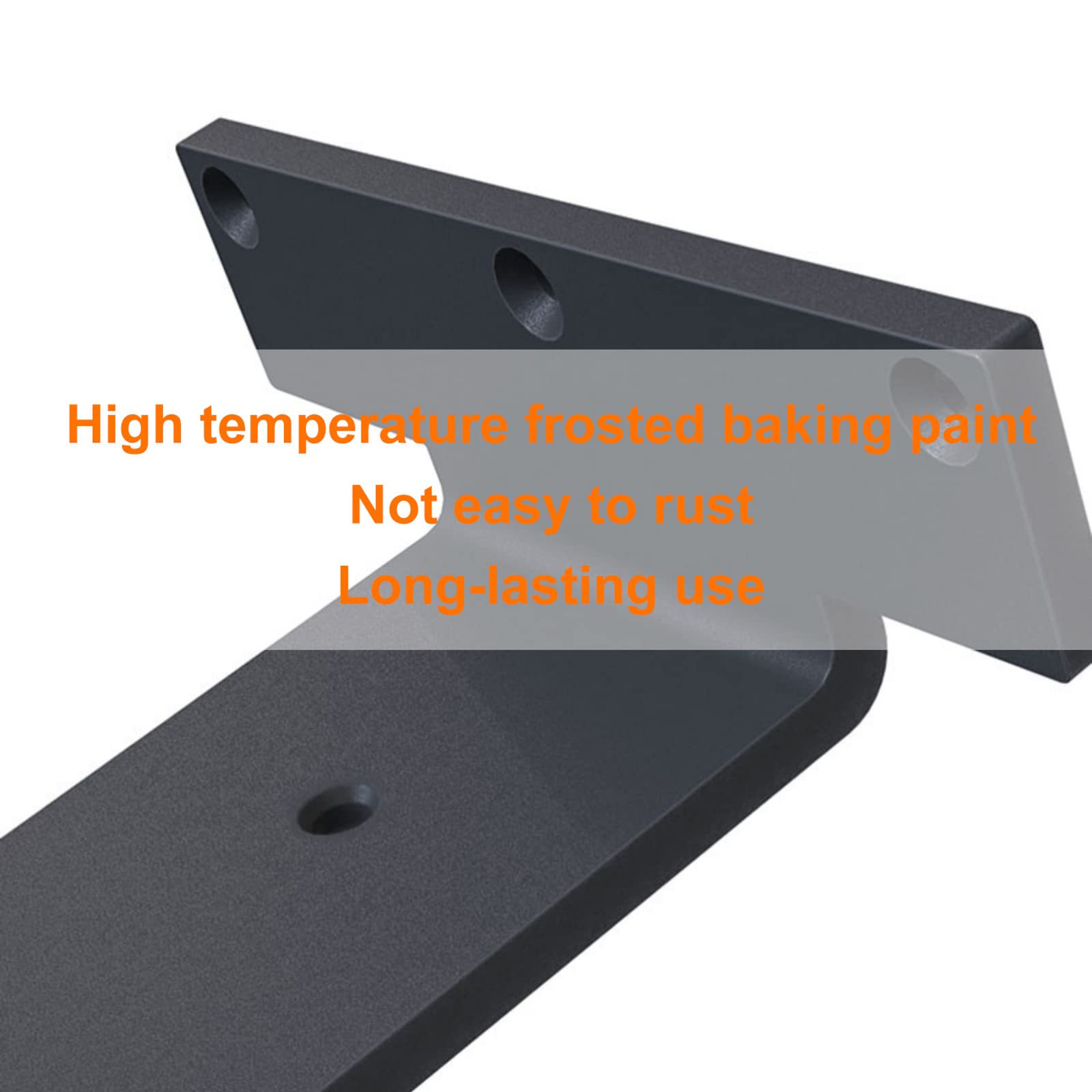 Confezione da 2 staffe per mensole da parete resistenti per mensole galleggianti DYI, supporto a L per scaffalature aperte, ideali per cucina, bagno, garage, include viti da 25 cm, finitura oro