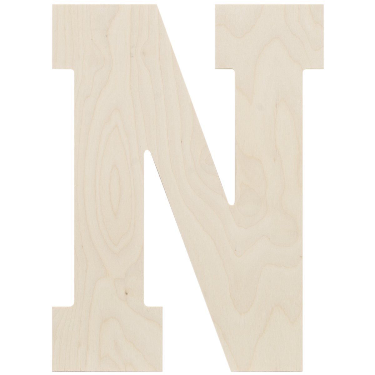 MPI Baltic Birch Collegiate Font Letters and Numbers, 13.5