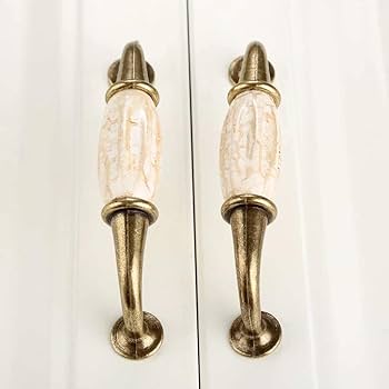 Amazon | ドアハンドル、セラミックドアノブ、食器棚ハンドル