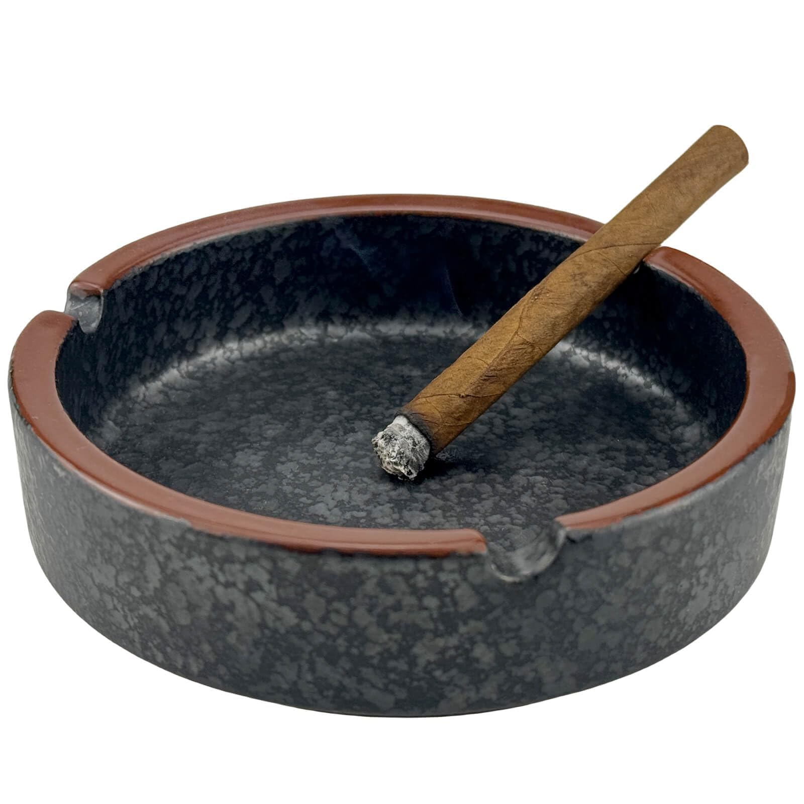 OUSACE Ceramic Ashtray Stylish Indoor & Outdoor Cigarette Ashtray
