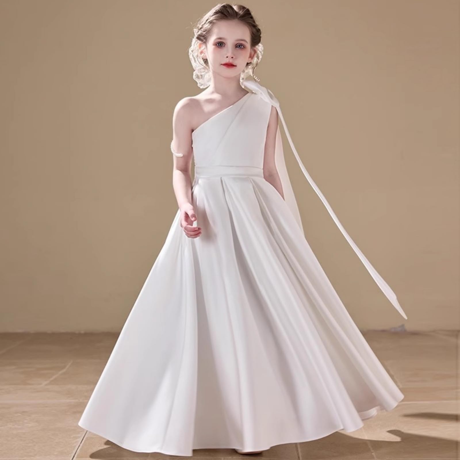 Vestidos de Niña con Estampado Floral de Corte en A, Atuendo Casual de Verano para Niñas Pequeñas, Ropa Transpirable de Algodón para Fiestas Diario