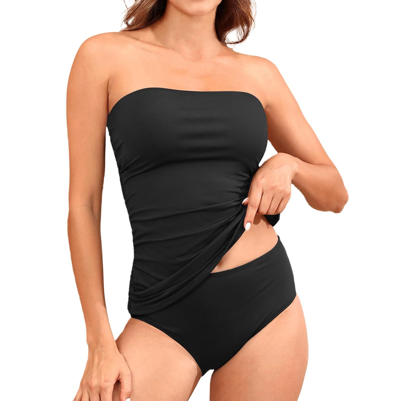Zomer 2026 tweedelig badpak voor dames, bandeau, tankini