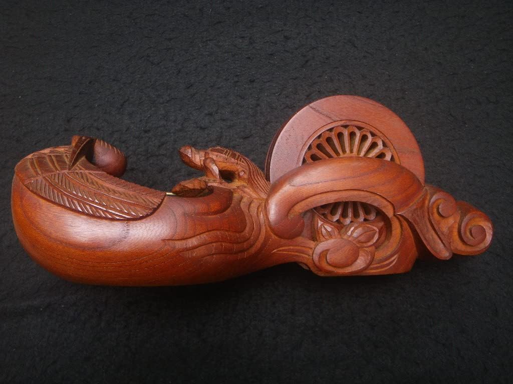 鶴亀欅墨壺 大工道具