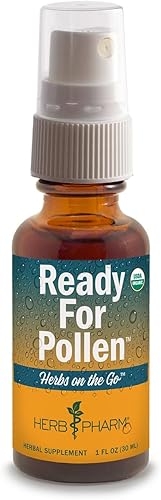 Herb Pharm Herbs on The Go Spray portátil: certificado orgánico listo para el polen, 1 onza