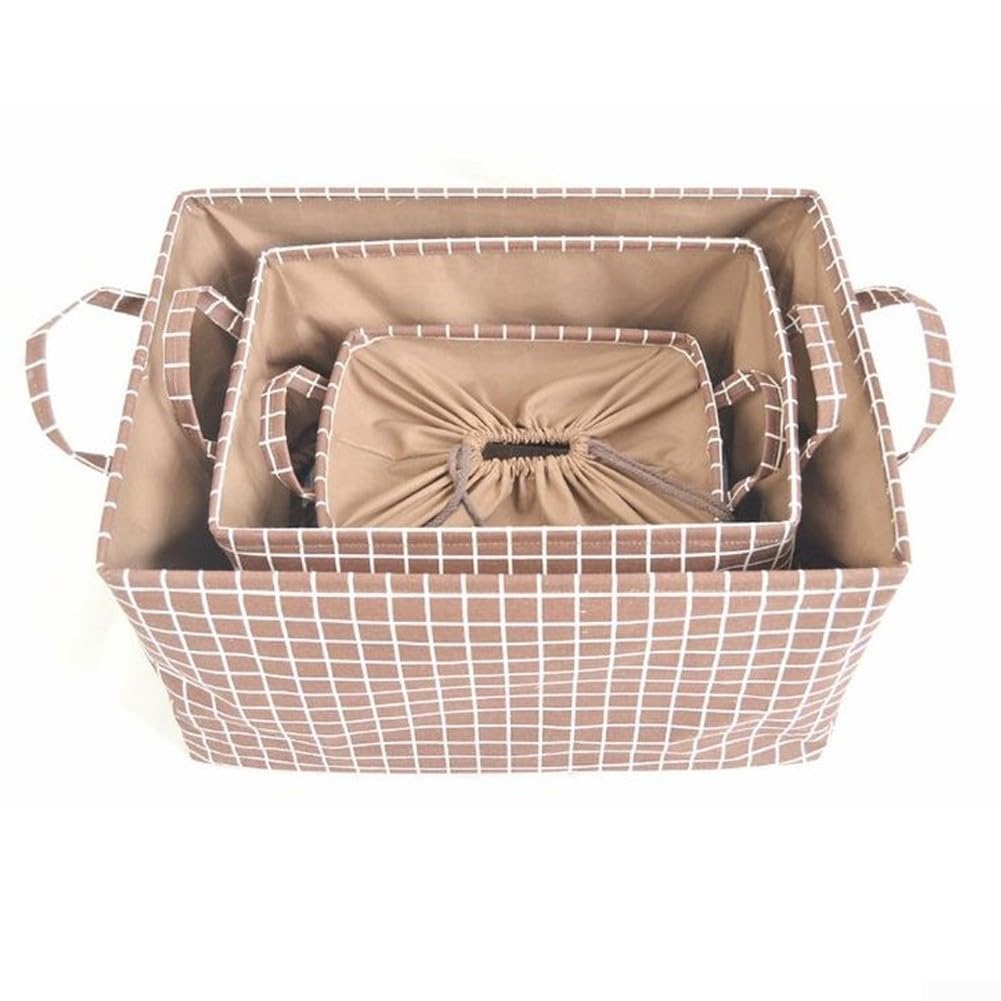 Faltbare Aufbewahrungsbox Baumwolle Leinen 48x33cm(D)