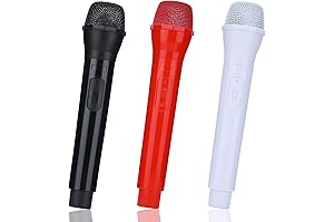 RUMIA 3 Pack Vintage Microphone Prop for Halloween Cosplay