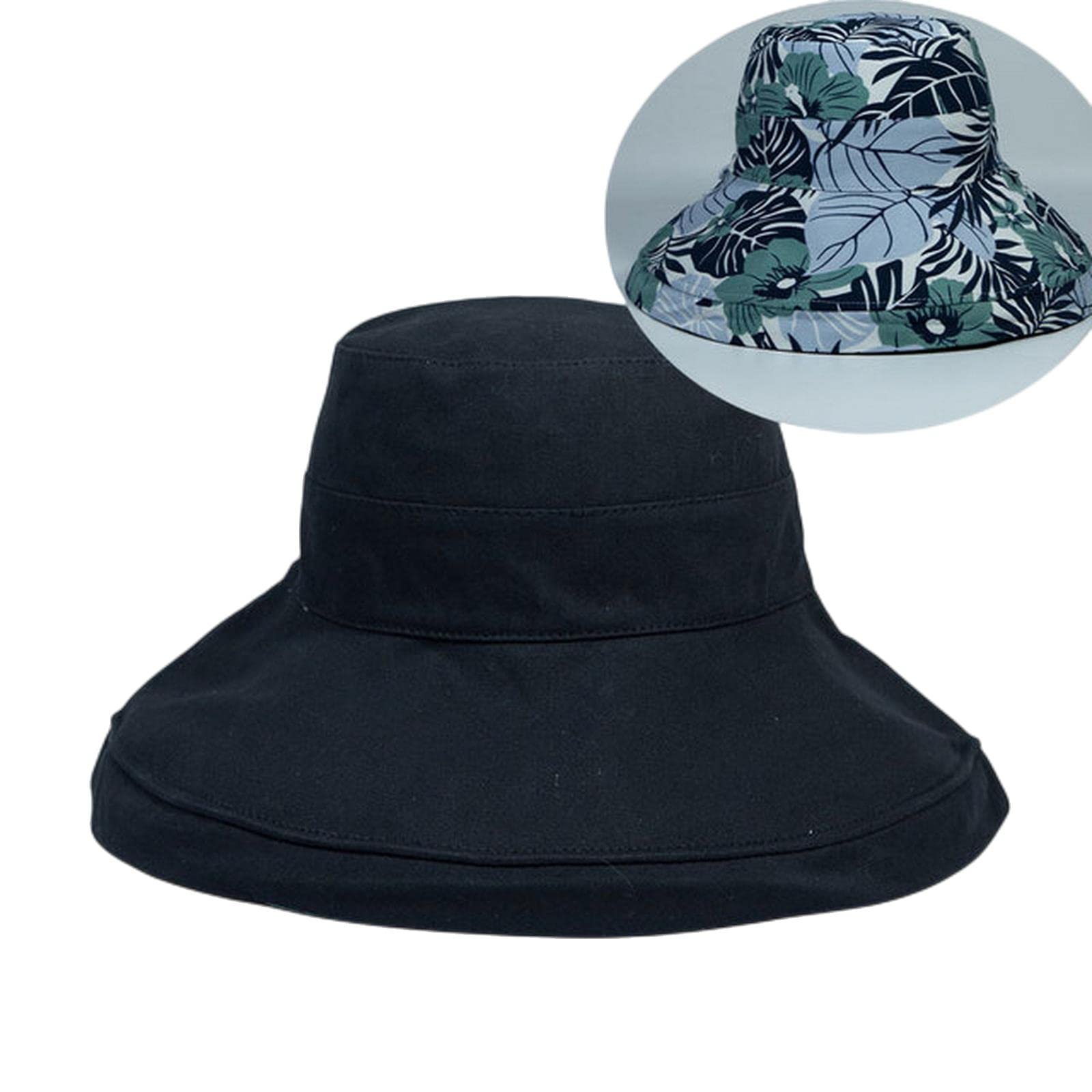 Chapeau bob printemps/été imprimé réversible soleil plage chapeau femme plein air voyage vacances pêcheur chapeau visière