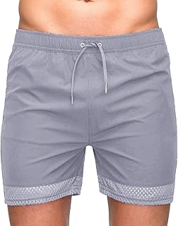 Mens Summer Quick Drying Fashion Elastic Mesh Simple Beach Solid Color Casual Shorts Pants Drawstring Basketball Shorts Light Boy Shorts for Women Mens Cargo Shorts 32 Waist Chino Shorts Men Stretch