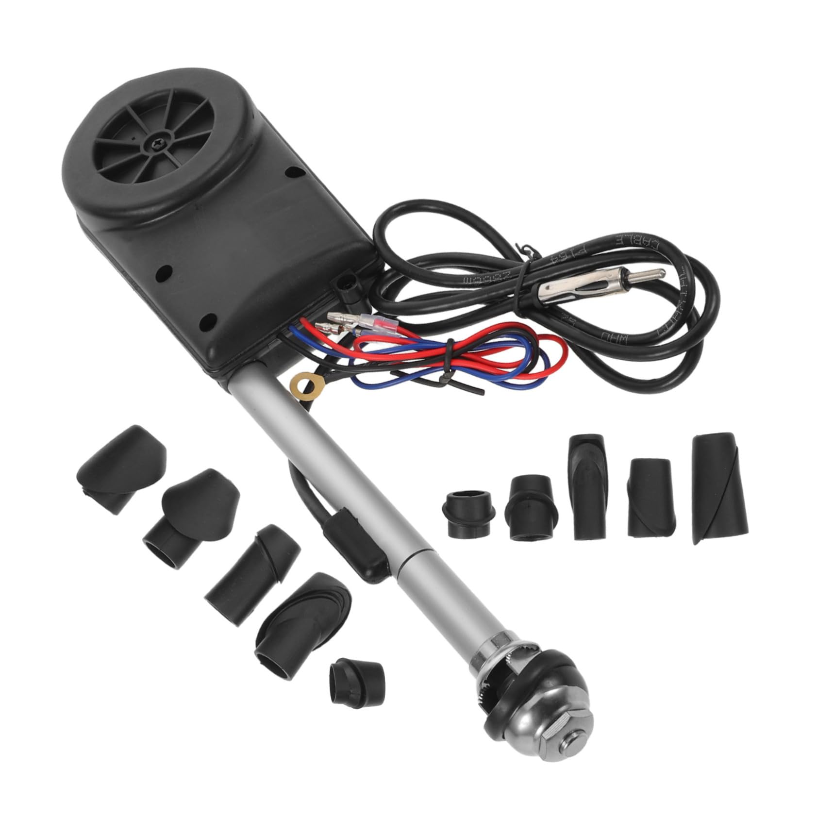 ABOOFAN Antenne Radio Automatique Télescopique pour Voiture, en Métal et Plastique, à Commande à Distance, Remplacement pour Radio Am/FM, Usage Automobile