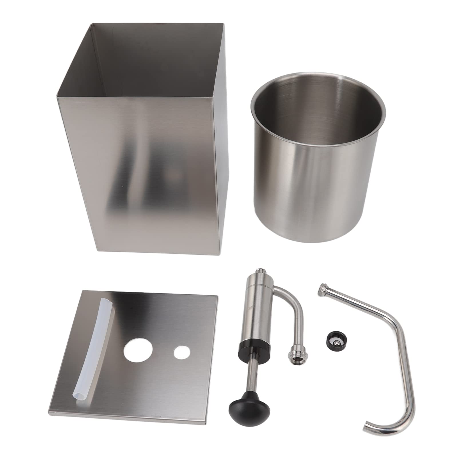 Dispenser per Condimenti, Dispenser per Salse Dispenser per Sciroppi Pompa per Dispenser di Salse da 4 Litri Pompa per Condimenti in Acciaio Inossidabile per di Condimento