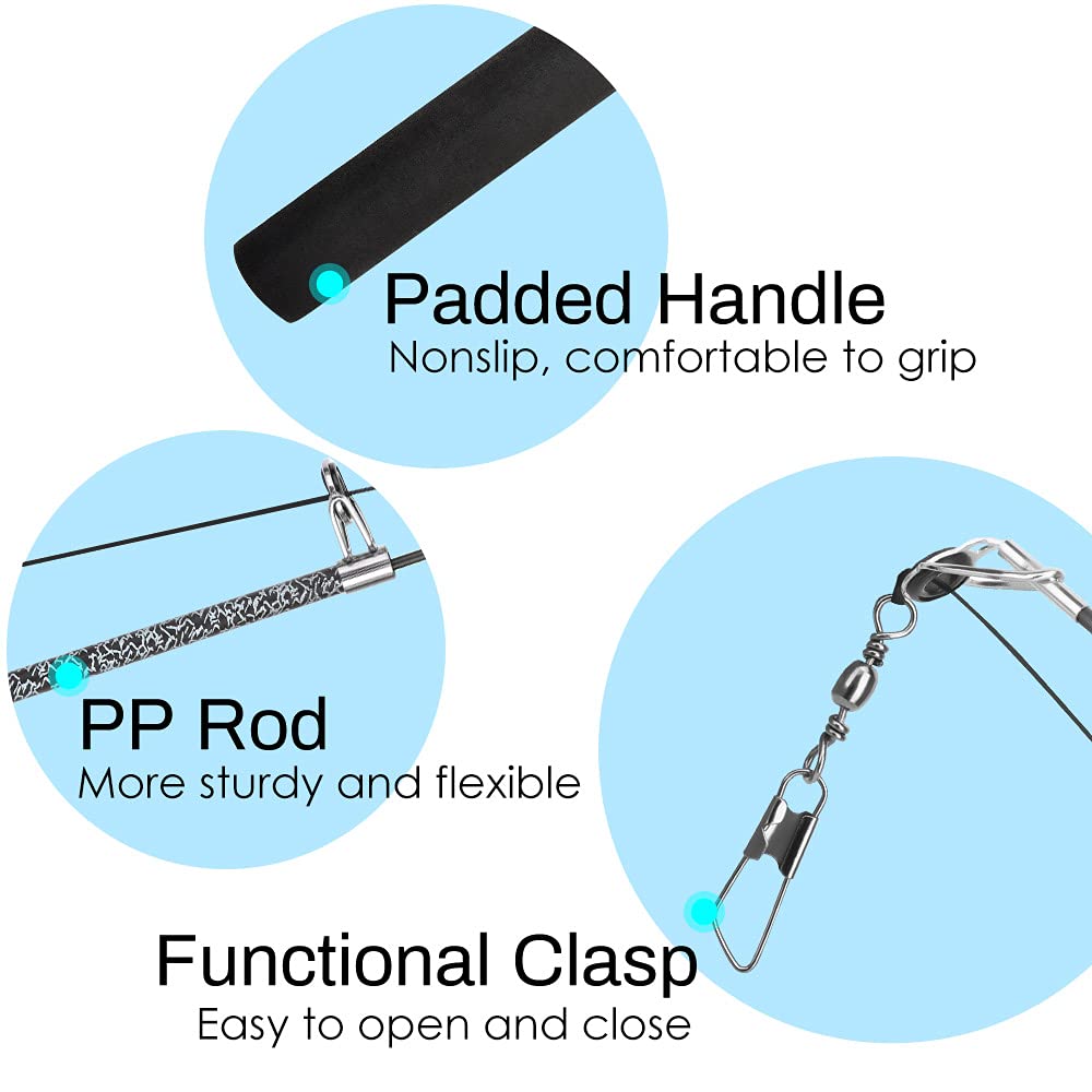 Bacchette Gioco Per Gatti Con Piume - 4 Pezzi Interattivi, Asta Telescopica, Ideale Per Divertimento E Movimento - Foto 4