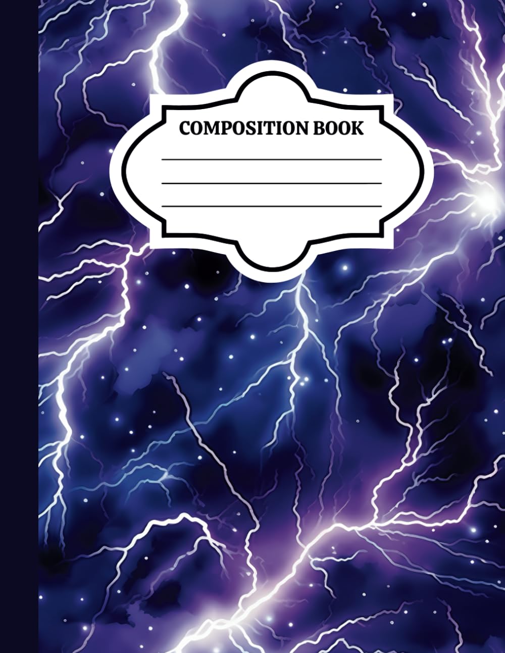 Electric Skies: College Ruled Lightning Composition Notebook 100 Pages