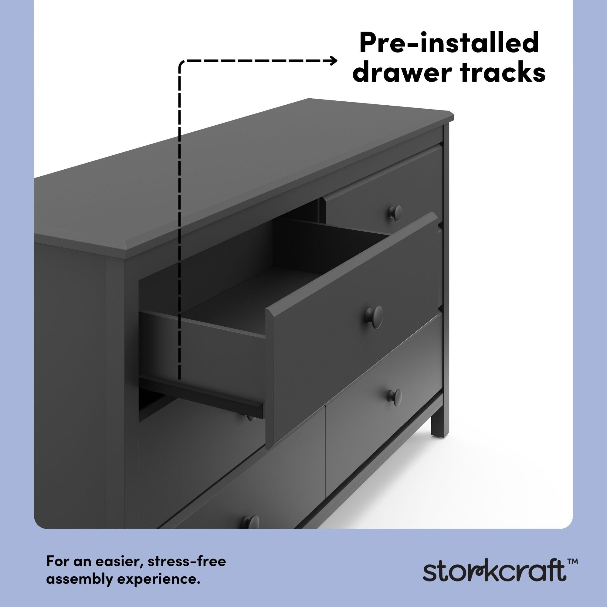 Amazon.com : Storkcraft Alpine 6-Drawer Dresser (Gray) GREENGUARD Gold Certified, Gray Dresser for Bedroom, Kids & Nursery Storage Drawers, Safety Interlocking Drawers, Pre-Installed Tracks, Kids Bedroom : Baby Amazon.com : Storkcraft Alpine 6-Drawer Dresser (Gray) GREENGUARD Gold Certified, Gray Dresser for Bedroom, Kids & Nursery Storage Drawers, Safety Interlocking Drawers, Pre-Installed Tracks, Kids Bedroom : Baby
