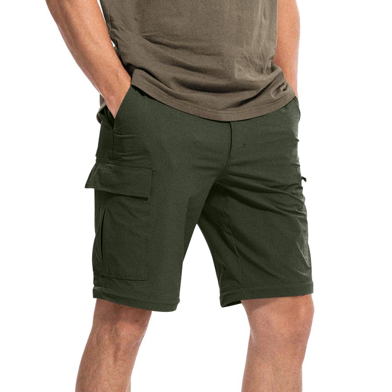 Générique Pantalon Randonnée Homme Convertible Imperméable et À Séchage Rapide Léger avec Plusieurs Poches