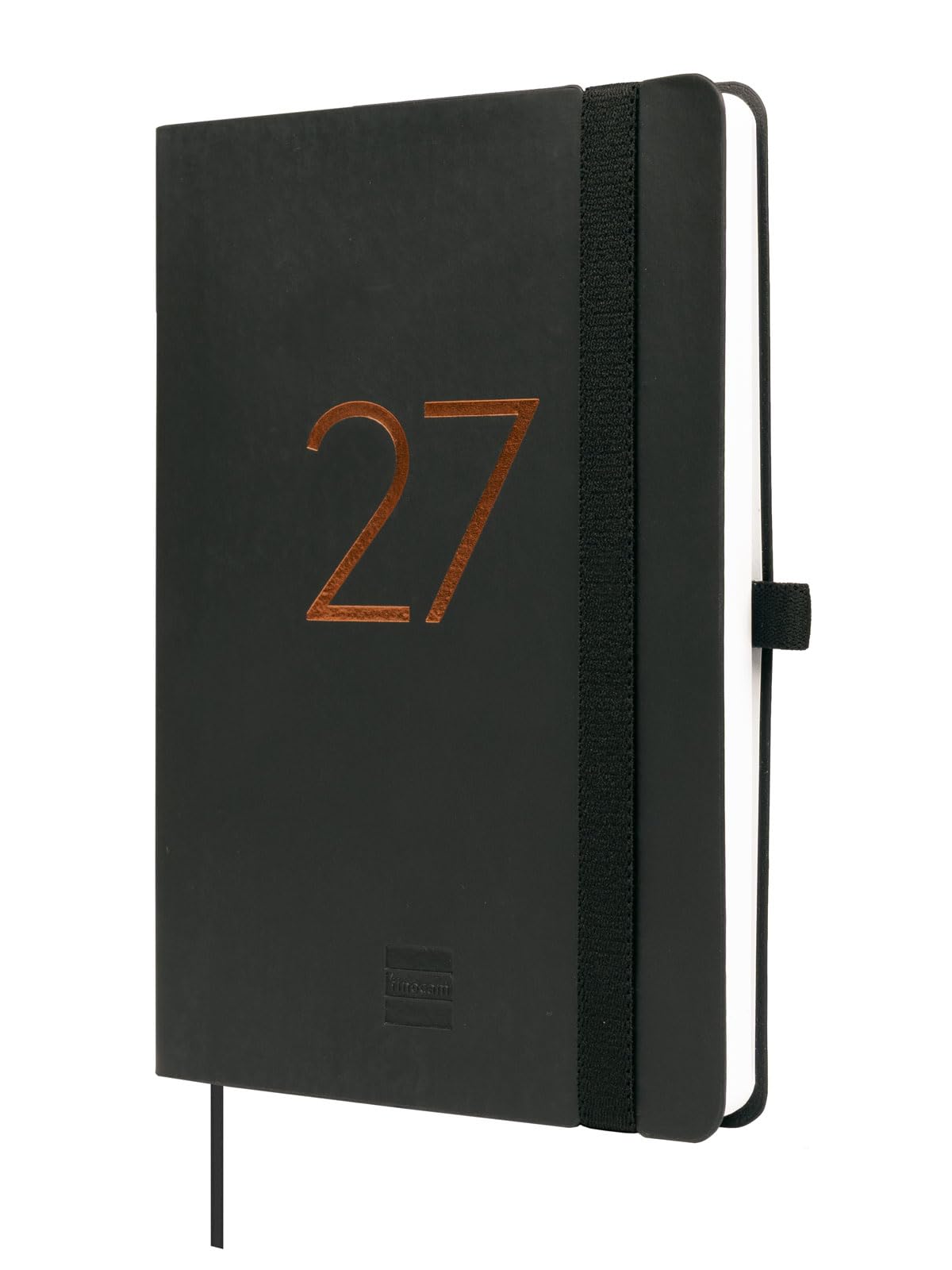 Finocam Capri Weekly Planner 16-Month | Weekly View Horizontal Layout · September 2026 to December 2027 | Black · International - Week-to-view diary