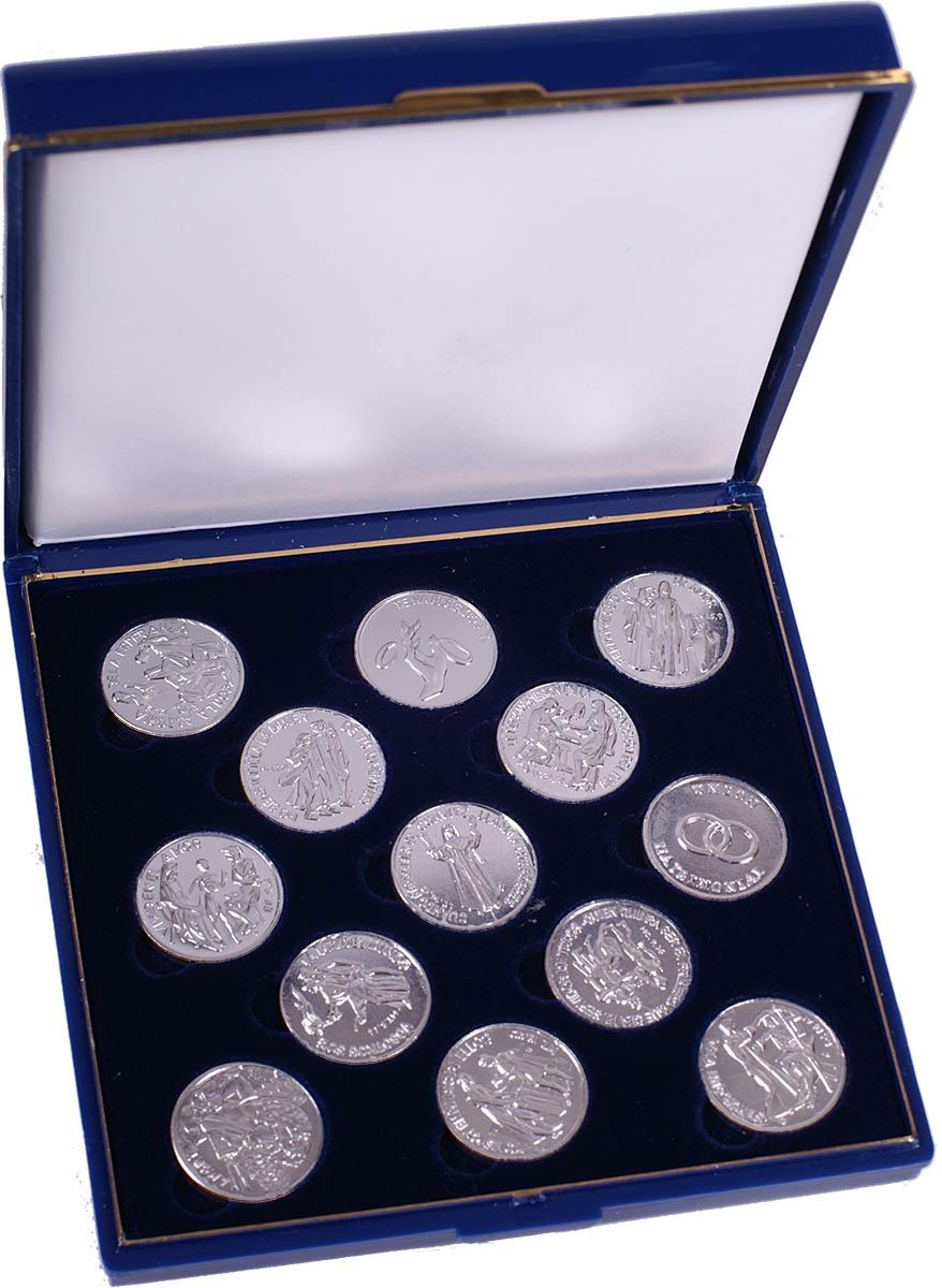 Deam, S.A. Estuche Arras Plateadas Bíblicas 22mm