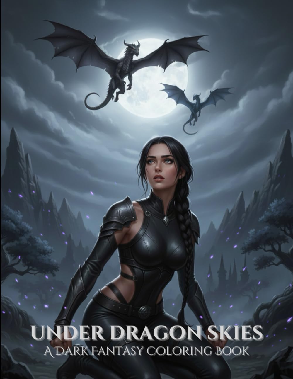 Dark Romantasy Coloring Book with Dragons, Magic and Epic Fantasy Scenes for Young Adults: Dragons, magic, powerful women, romantic tension fantasy, ... coloring pages Young Adult / New Adult