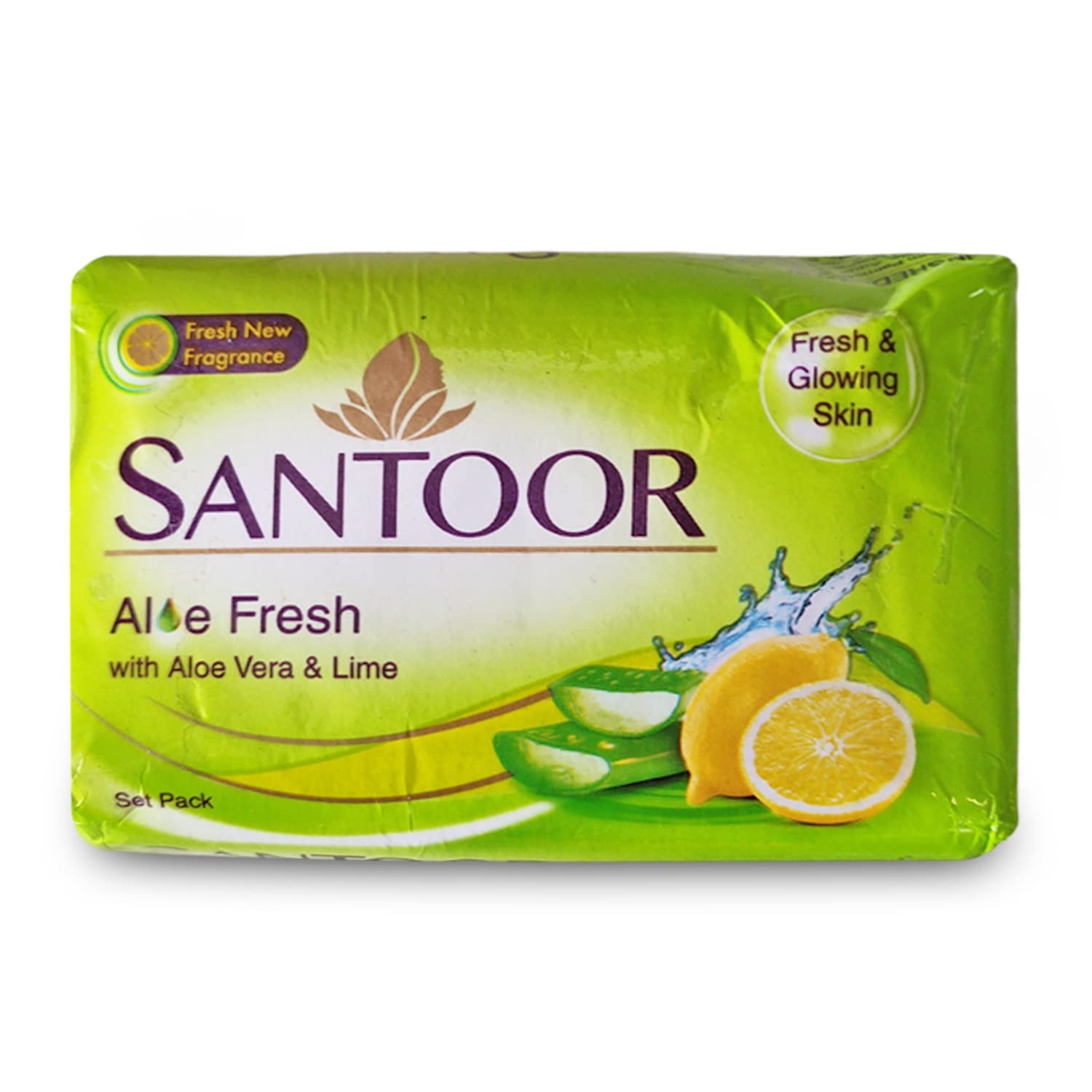 Aloe Fresh Aloevera & Lime Soap, 150 g (Pack of 3)