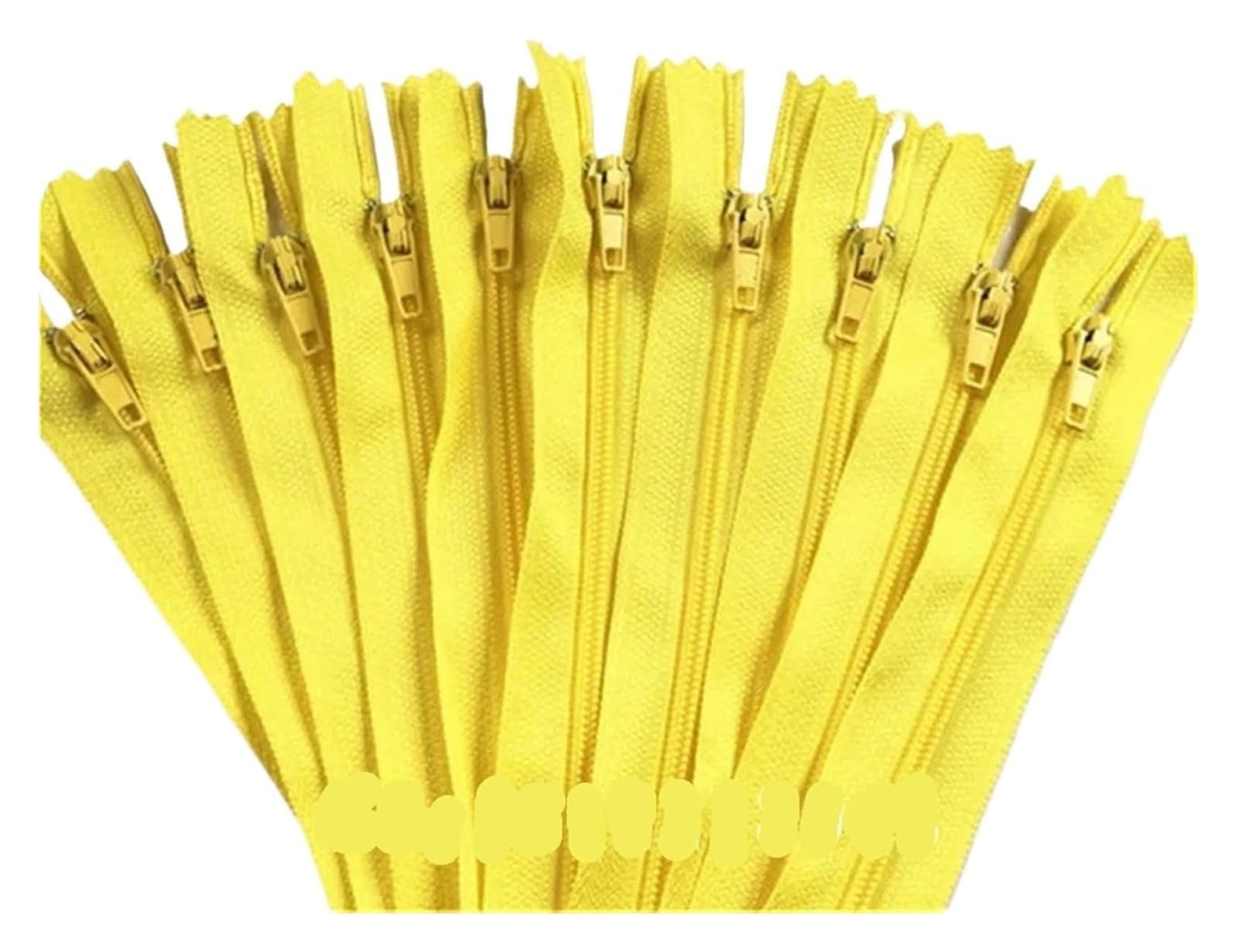 20pcs Closed End Tailor Sewing Craft (3-40 Inch 7.5-100 CM(Yellow)