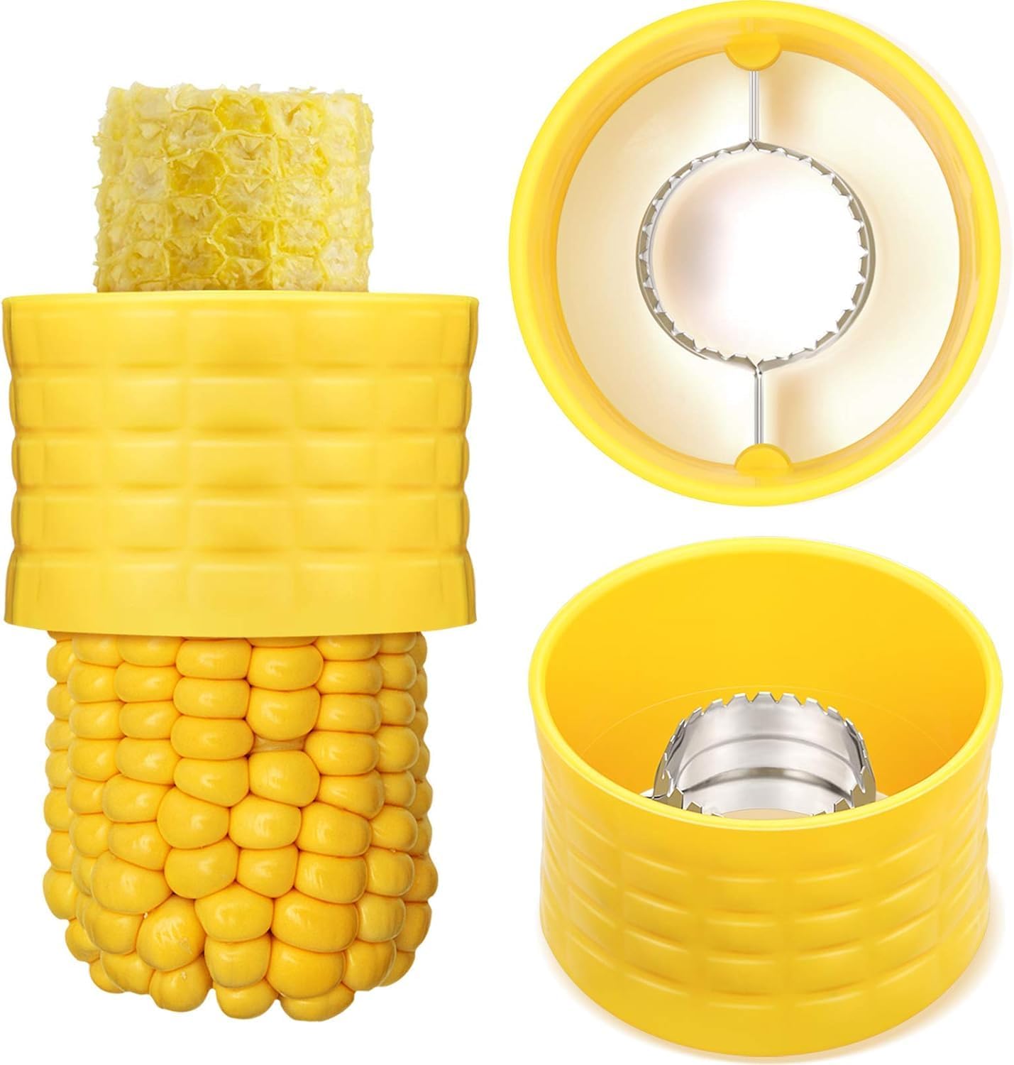 Sweet Corn Stripper Tool, Stainless Steel Corn Kernel Remover with Durable Plastic Body, Easy Corn Cob Peeler Cutter for Kitchen, Quick Kernel Removal Tool for Cooking & Meal Prep-image-41