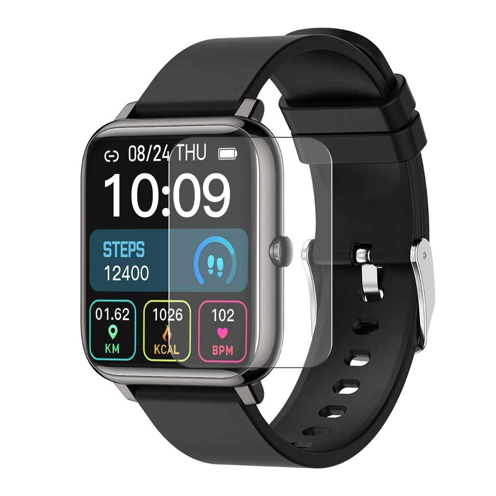 PuccyPuccy 3 Pack Screen Protector Film, compatible with BOZLUN iporachx P22 P22F Smart Watch TPU Guard （ Not Tempered Glass Protectors ） (new version)
