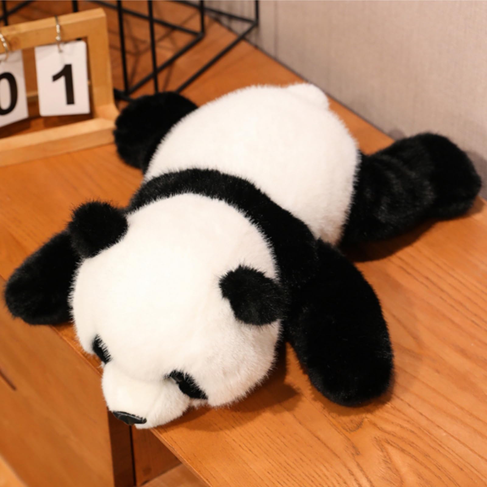 Tikwisdom Panda Weighted Stuffed Animals,Lifelike Brown Bear Plush Toys，Soft Cute Hugging polar bearThrow Pillow Surprise Birthday Gift Kids Boys Girls Girlfriends 30cm ﻿ (Panda)