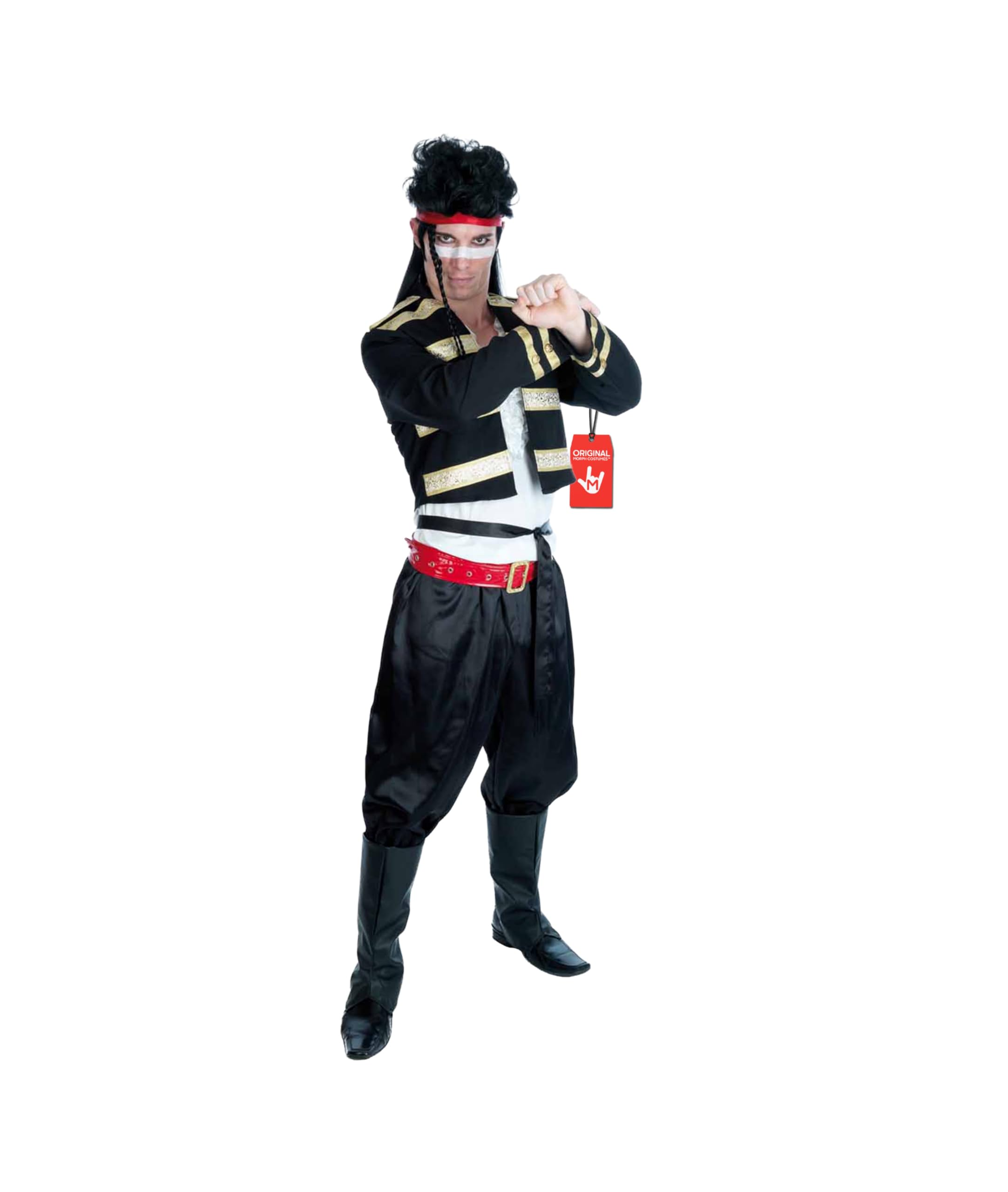 Fun Shack Costume Cantante Pop Anni 80 - Vestito Carnevale Uomo, Abito per Halloween, Compleanni e Party Adulti, L