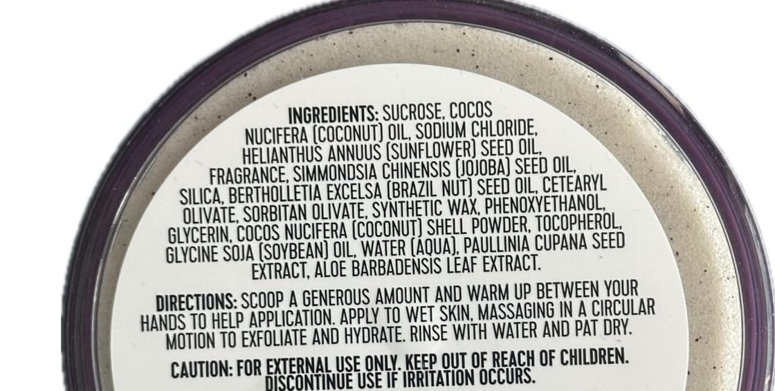 Brazil Nut Set - Body Butter (8 oz), Body Scub (8 oz) and Body Wash (16 oz) one of each+Sticker