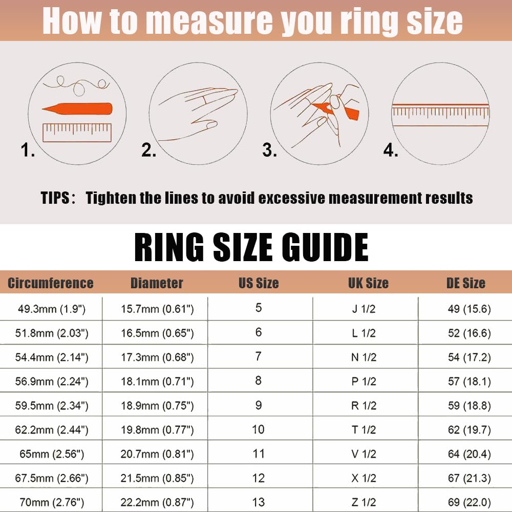 LeosHi Individuell graviertes Paar-Ring-Set, Versprechungsringe für Sie und Ihn, passende Herz-Verlobungsringe, personalisierte Herren-Eheringe für Damen, Größe 5–13