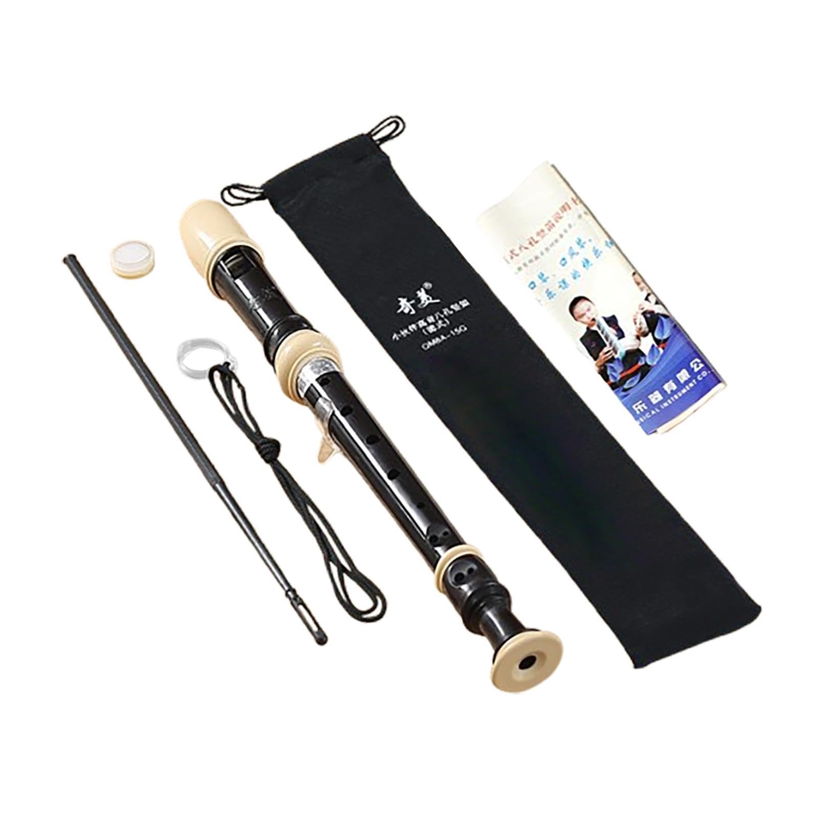 Calandis™ Soprano Recorder With Bag 8 Hole For Amateurs Instrument Player Professional Black | Recorders | Band & Orchestral | Wind & Woodwind-image-16