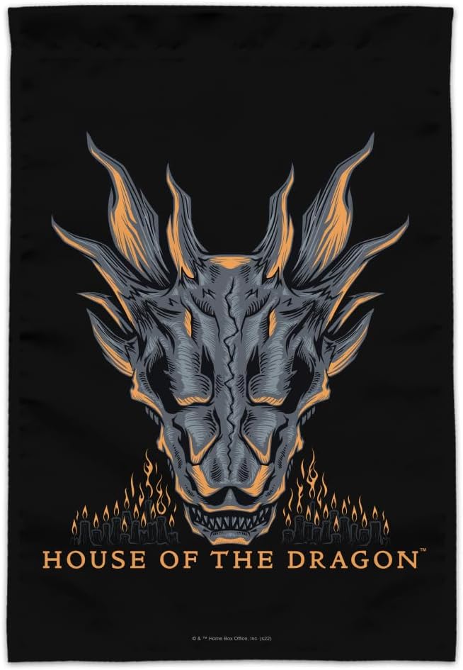 House of the Dragon Skull Garden Yard Flag