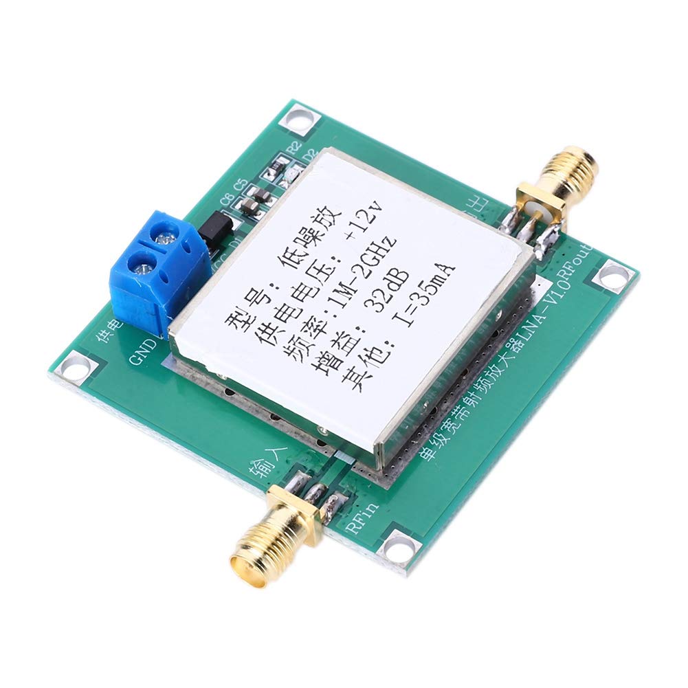 Garosa HF-Breitbandverstärker, 12 V 0,01-2000 MHz 32 dB rauscharmer AMP LNA-Verstärker Breitbandmodulempfänger, Funkkornfernbedienung Fernempfang