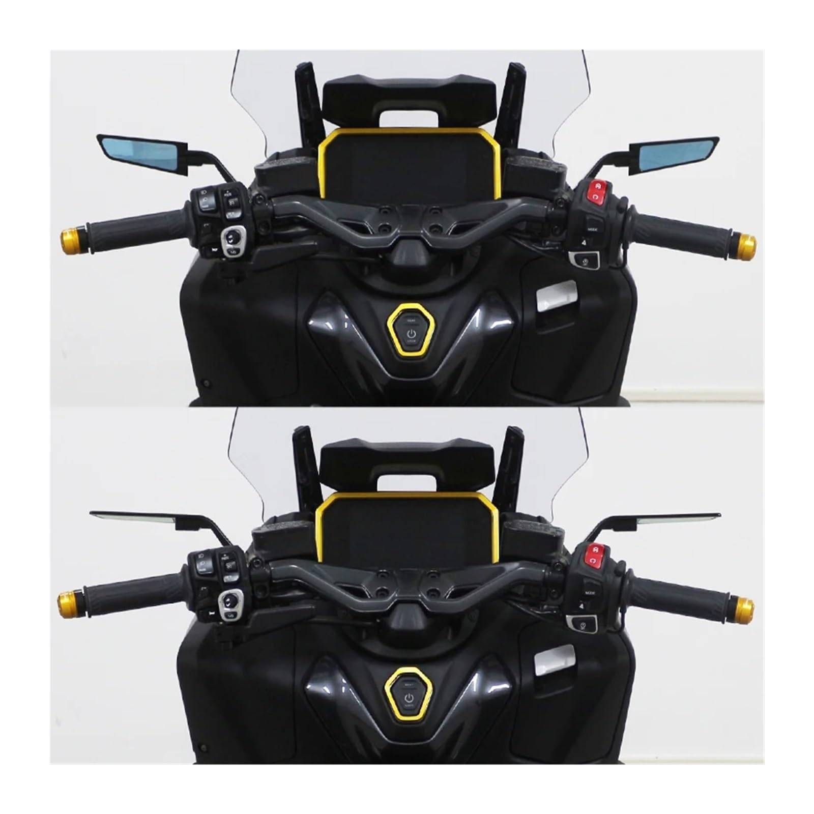 Espejo retrovisor Ajustable for Motocicleta TMAX 560 2022 2023 2024 2025 TMAX560, Compatible con Accesorios de Espejo retrovisor.