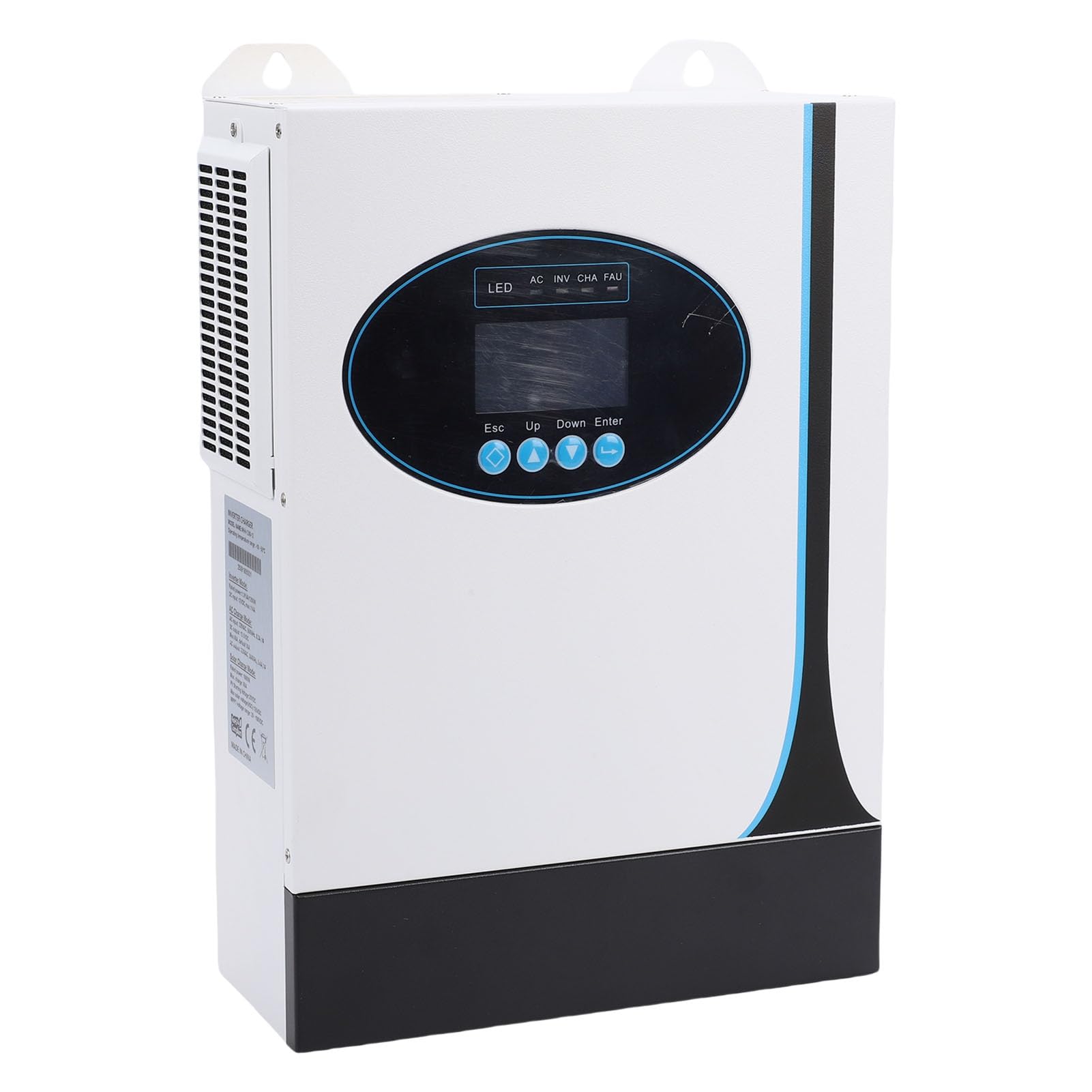 Inversor Solar Híbrido, Inversor de Onda Sinusoidal Pura Fuera de la Red de 1,2 KW MPPT Incorporado con Funcionamiento sin Batería para áreas Pastorales de Islas Escolares en el Hogar