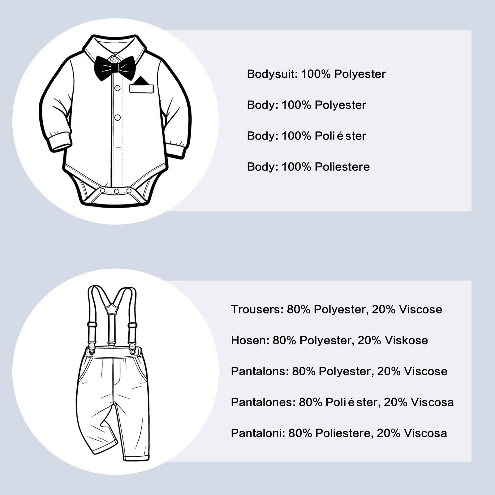Set completo per neonato body con bretelle e papillon e berretto piatto, completo elegante da cerimonia per neonato, abito da gentiluomo per matrimoni, battesimi e compleanni, 0-18 mesi