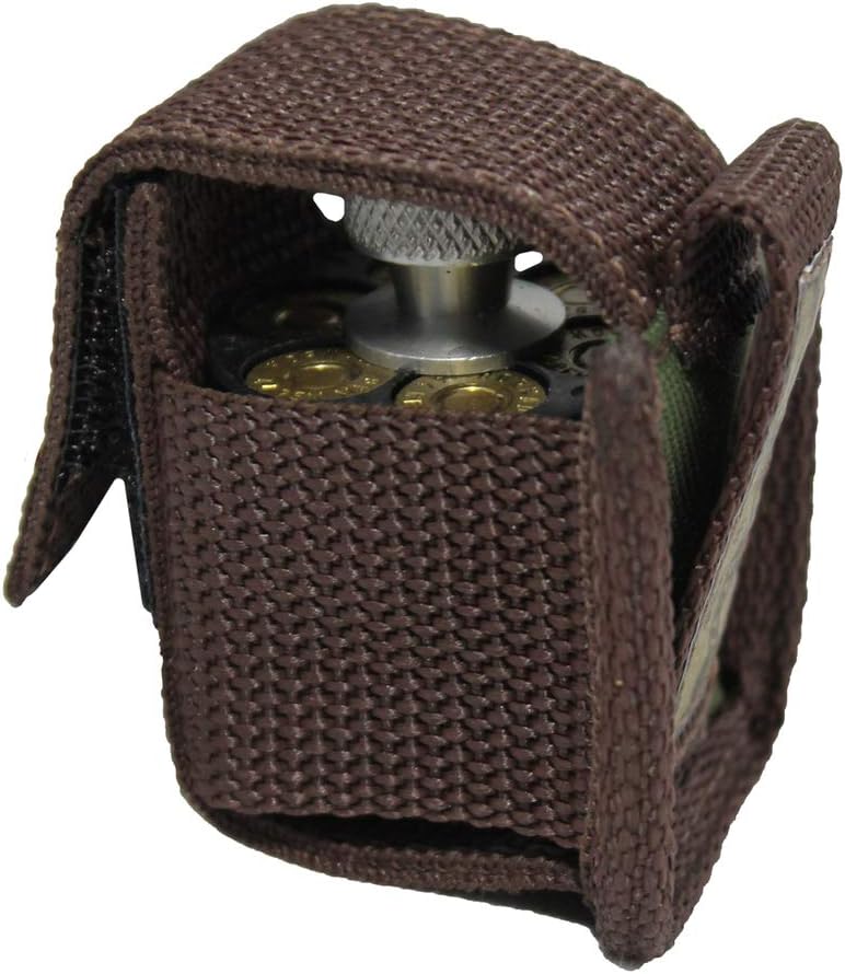 New Barsony Woodland Green Revolver Single Speed-Loader Pouch