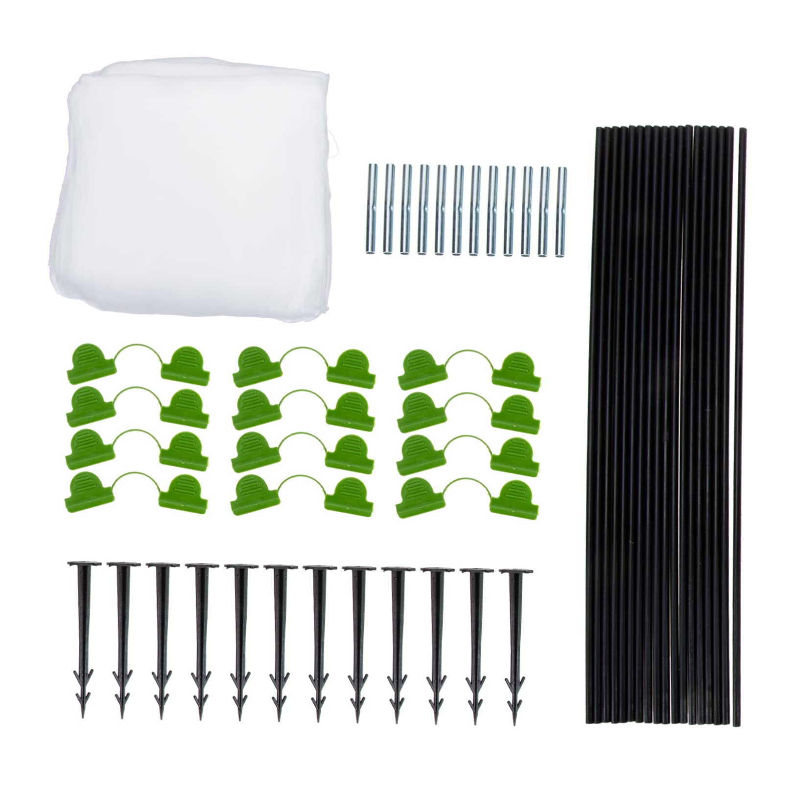 Filet de jardin anti-oiseaux à maille fine avec arceaux pour plantes