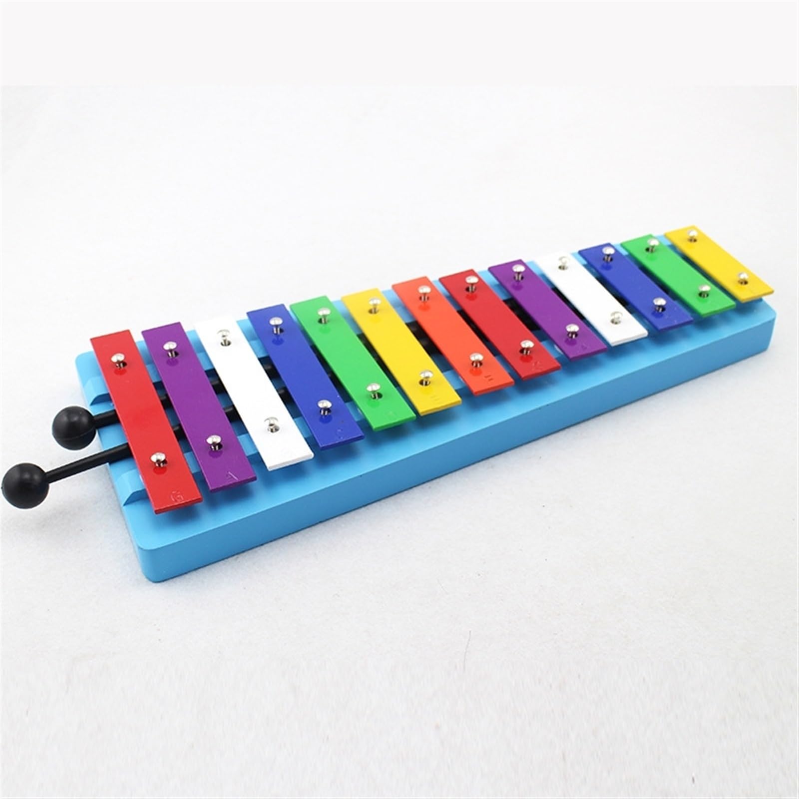 Xilofono Professionale Pianoforte Con Piastra In Alluminio A 13 Toni Con Base Blu Pianoforte Con Piastra In Alluminio A 13 Toni Strumento A Percussione Xilofono