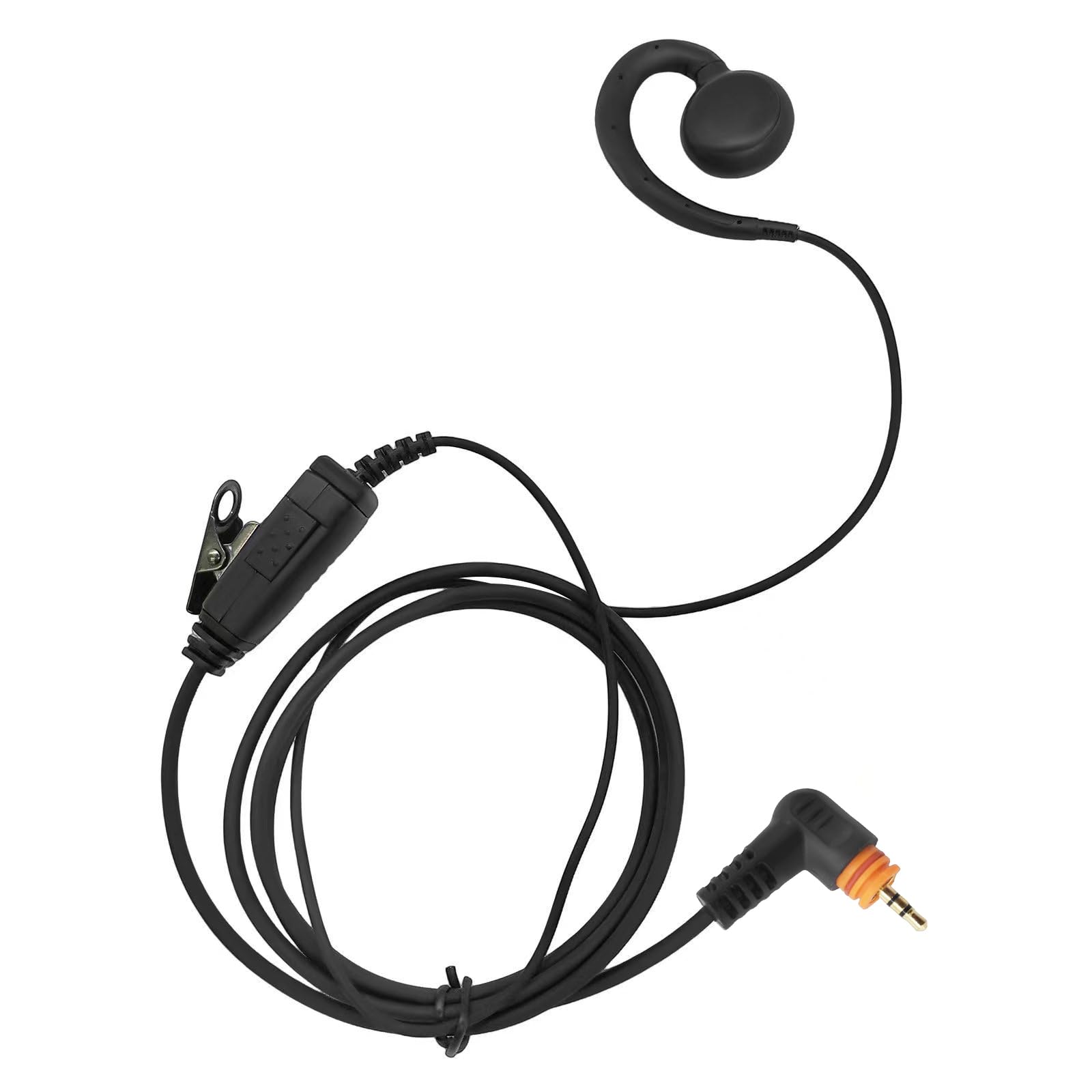 PZYPYM 1 Wire C Shape Swivel Earpiece Ptt Headset Ear Piece Walkie Talkie Headphone Earphone Compatible with Motorola Two Way Radios sl 300 7550 7550e