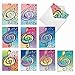 Treble Clef Design Thank You Note Card Set of 10 with Envelopes 4 x 5.12 inch - Music Note with Colorful Background 'Design Tunes' Greeting Cards M2315