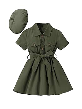 Amazon.com: WDIRARA Toddler Girl's Button Front Short Sleeve