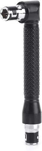 Jeanoko Llave en forma de L Llave hexagonal Llave de enchufe de 1/4 pulgadas Llave de doble extremo para destornillador, herramienta de mano
